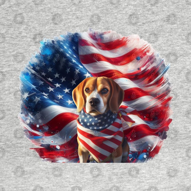 Patriotic Dogs of the United States of America - Beagle by The Artful Barker